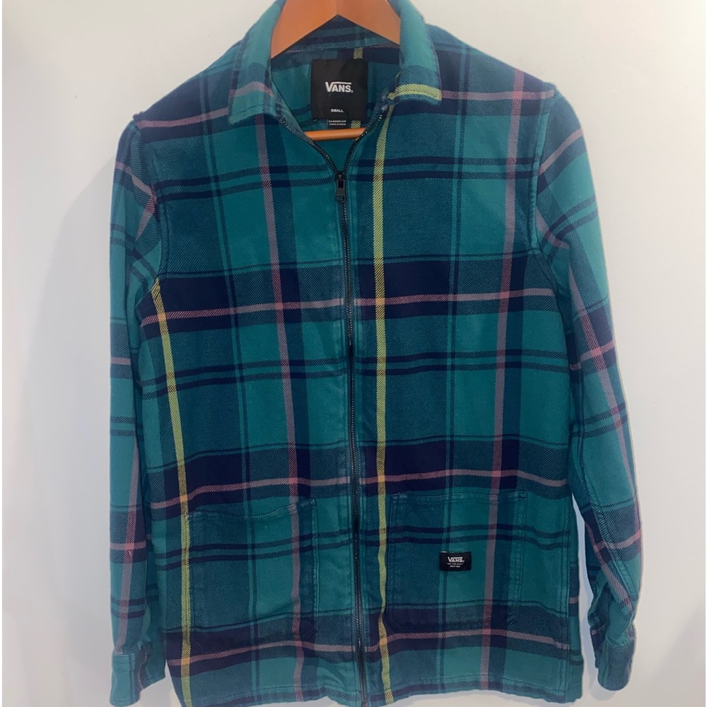 VANS Green Light Zipper Jacket/Long Sleeve Shirt
Flannel Shacket, Sz Small